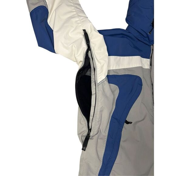 K2 Outerwear Men’s Large Cyclone Skiing Snowboarding Jacket Blue Hooded Zip - Picture 4 of 10